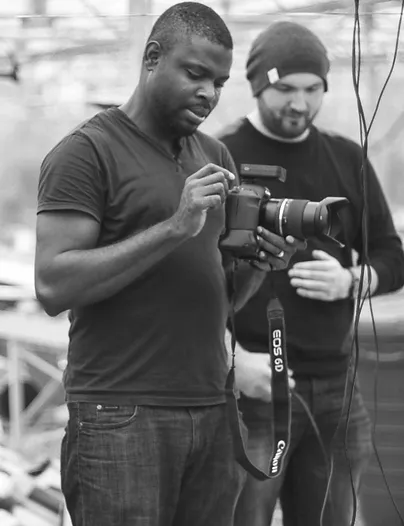 a photo of Kebv Iwara, Director, Block 14 Media Group, in his element